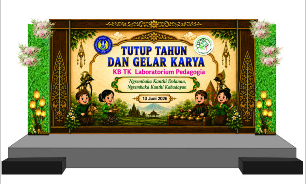 dekor panggung pelepasan siswa